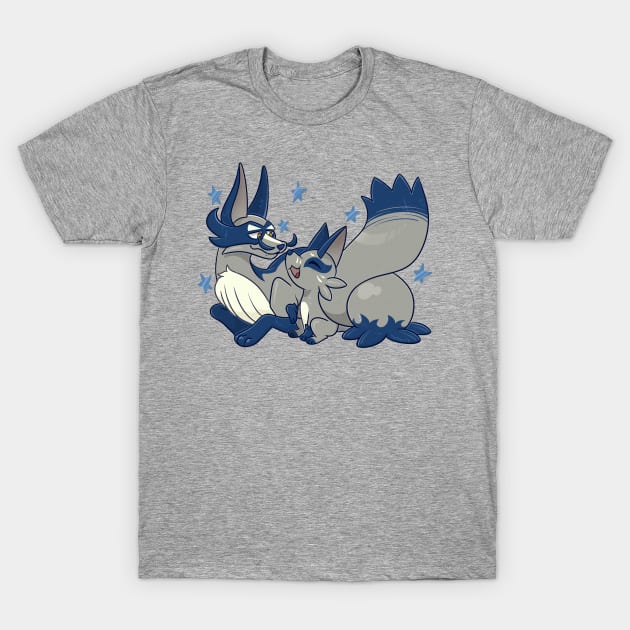 Silver foxes T-Shirt by Maskarie